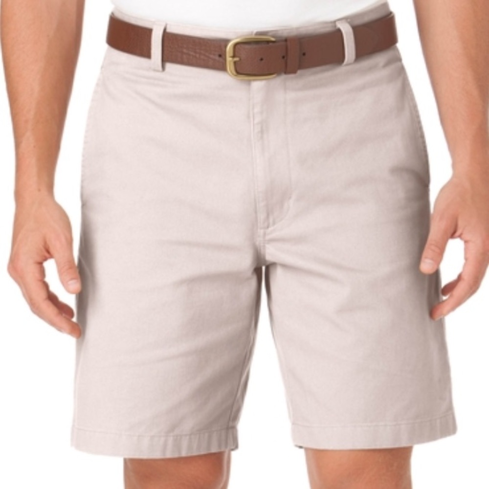 NWT Chaps Men’s Twill Flat Front 9” Shorts